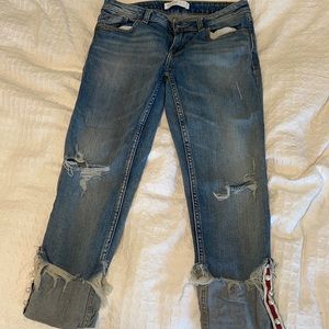 Zara pearl jeans